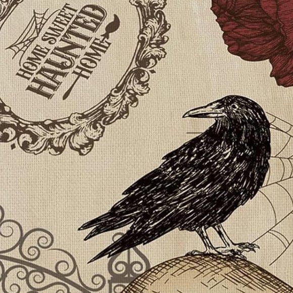 Halloween Table Runner Decorative Cloth Haunted Decoration Holiday Home Decor - Picture 11 of 16